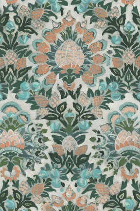 Framed Verdant Tapestry III Print