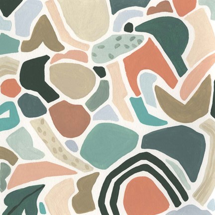 Framed Tonal Aggregate I Print