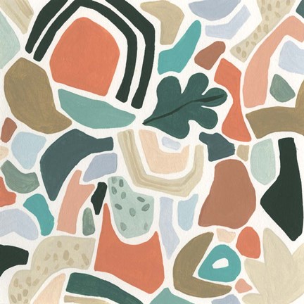 Framed Tonal Aggregate II Print