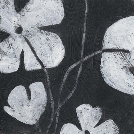 Framed Monochrome Meadow II Print