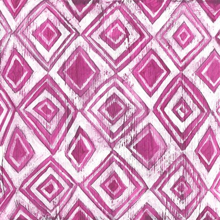 Framed Eclectic Textile I Print