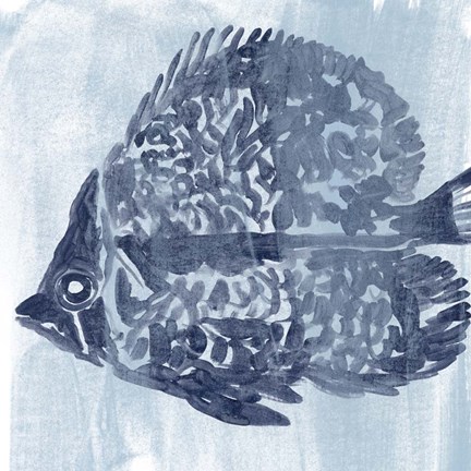 Framed Ocean Study V Print