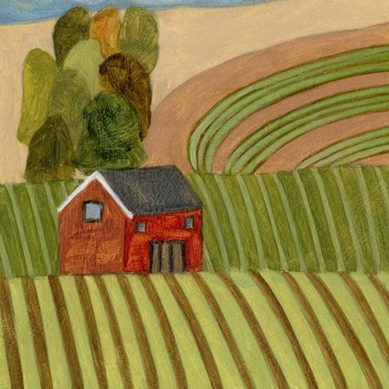 Framed Mountain House III Print