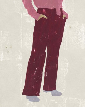 Framed Alley Pose I Print