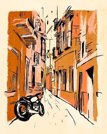 Framed Euro Voyage IV Print