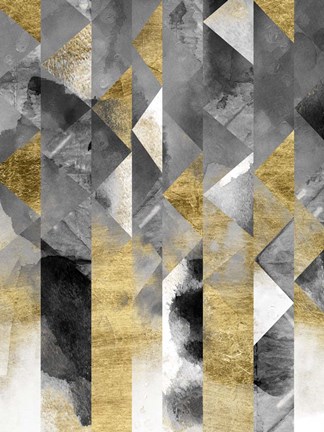 Framed Gilt Reflections I Print