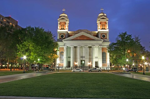 Framed Cathedral of the Immaculate Conception Mobile Alabama Print