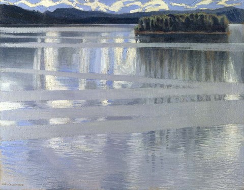Framed Lake Keitele, 1905 Print