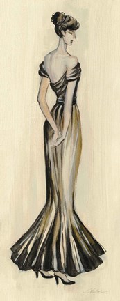 Framed Evening Gown I Print