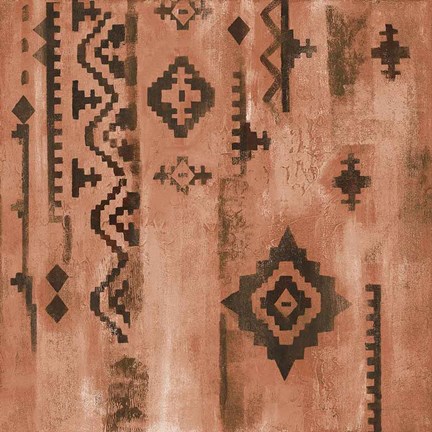 Framed Scandanavian Mood II Rust Print
