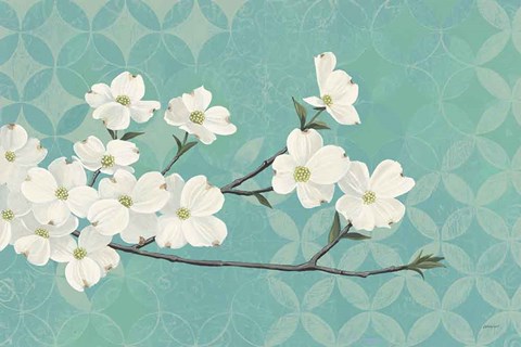 Framed Dogwood Blossoms Print