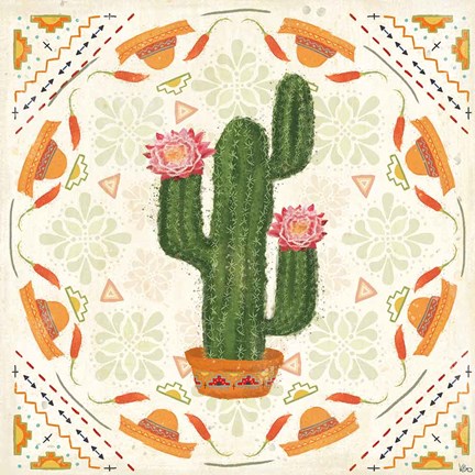 Framed Tex Mex Fiesta V Print