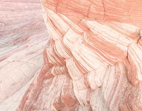 Framed Coyote Buttes VII Blush Orange Crop Print