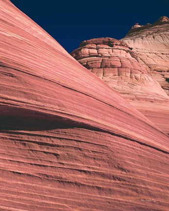 Framed Coyote Buttes II Blush Print