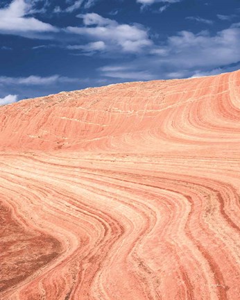 Framed Coyote Buttes V Blush Orange Crop Print