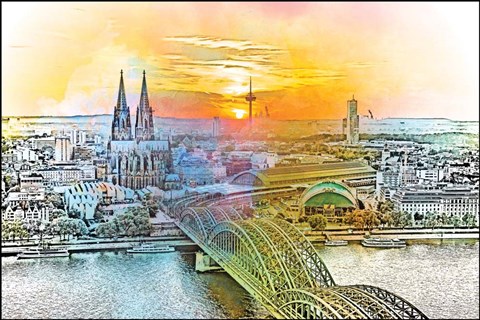 Framed Cologne Print