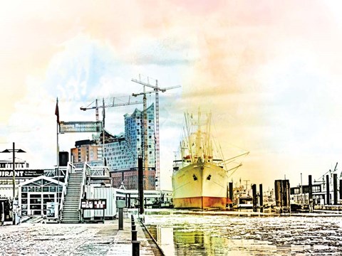 Framed Hamburg Print