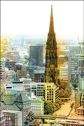 Framed Hamburg V Print