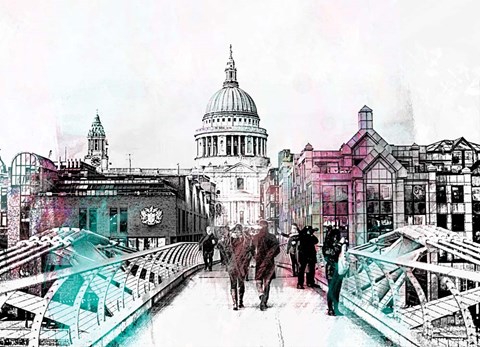 Framed London Bridge Print