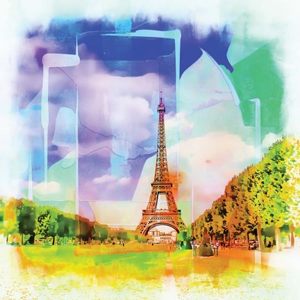 Framed Eiffel Tower Print