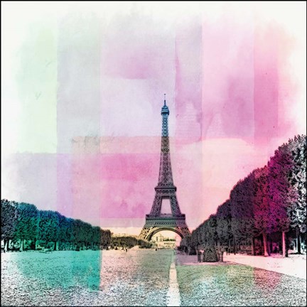 Framed Eiffel Tower II Print