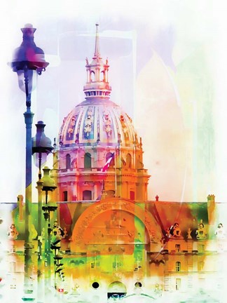 Framed Les Invalides Print