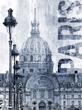 Framed Les Invalides III Print