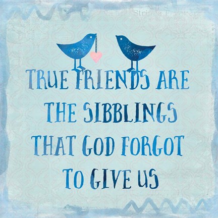 Framed True Friends Print