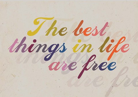 Framed Best Things Print