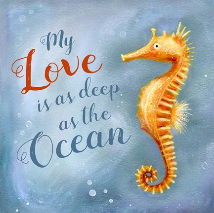 Framed Seahorse Print