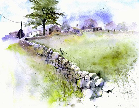 Framed Summer Day at Summerlodge Print