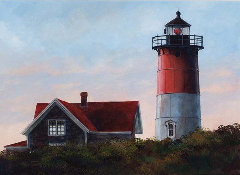 Framed Nauset Light at Cape Cod Print