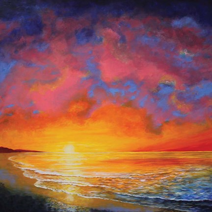 Framed Vivid Sunset Print