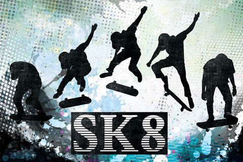 Framed Sk8 Print
