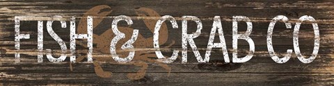 Framed Fish &amp; Crab Co. Print