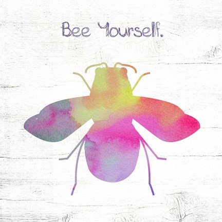 Framed Bee Yourself Print