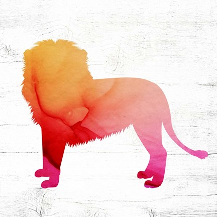 Framed Lion Print