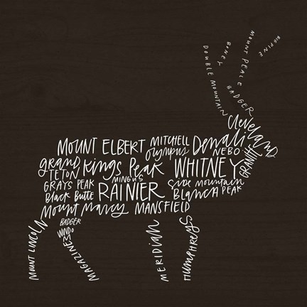 Framed Elk Lodge Print