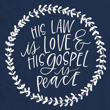 Framed His Law Print