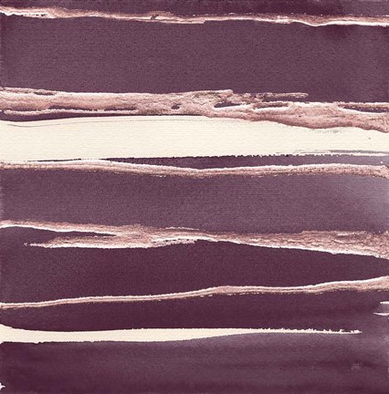 Framed Rose Gold II Purple Print