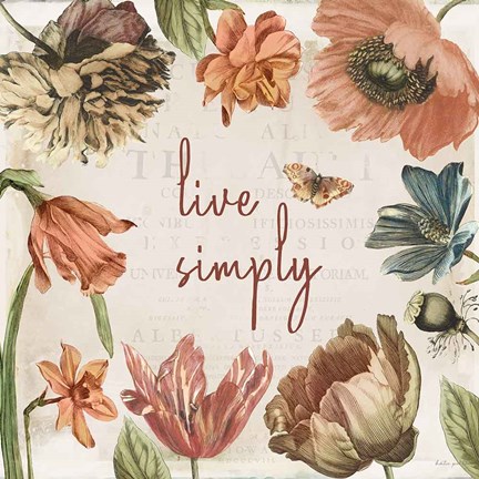 Framed Antiquarian Blooms VII Print