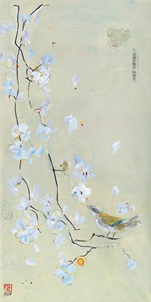 Framed Bird Family I Print