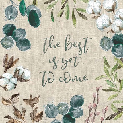 Framed Cotton Bouquet IV Print