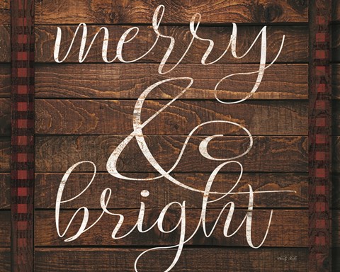 Framed Merry &amp; Bright Print
