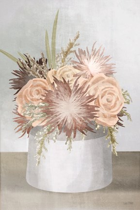 Framed Stoneware Posies II Print