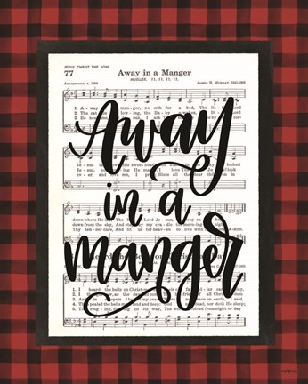 Framed Away in a Manger Print