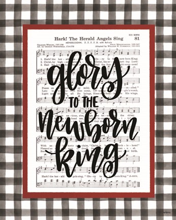 Framed Glory to the Newborn King Print