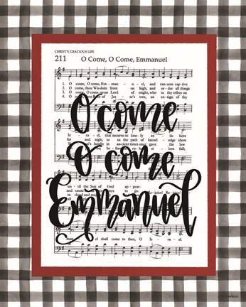 Framed O Come Emmanuel Print
