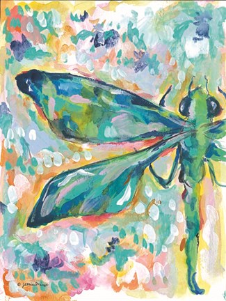 Framed Firefly in Flight Print