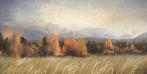 Framed Dillon Dam Fall Colors Print